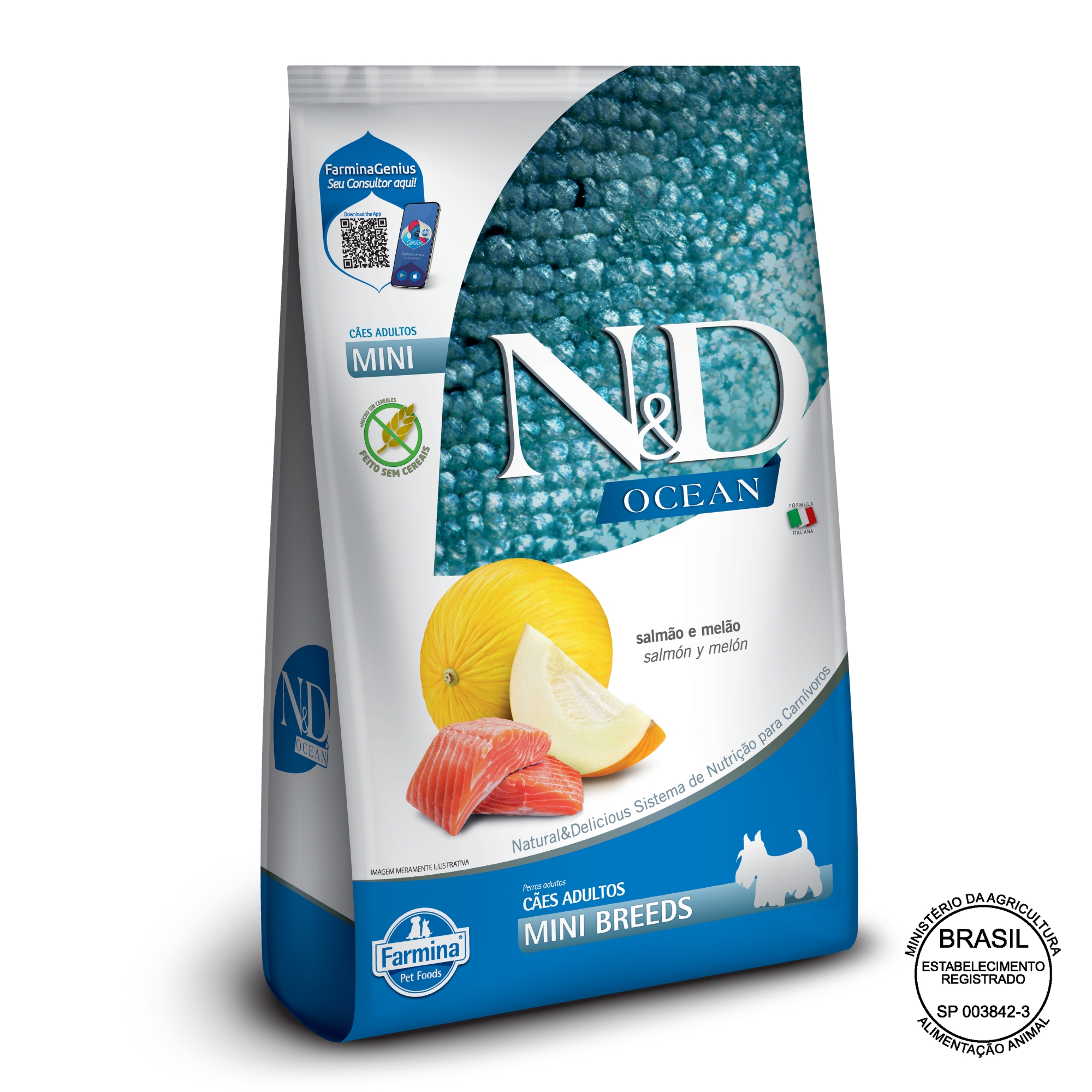 N&D Ocean para Cães Adultos de Raças Min ...