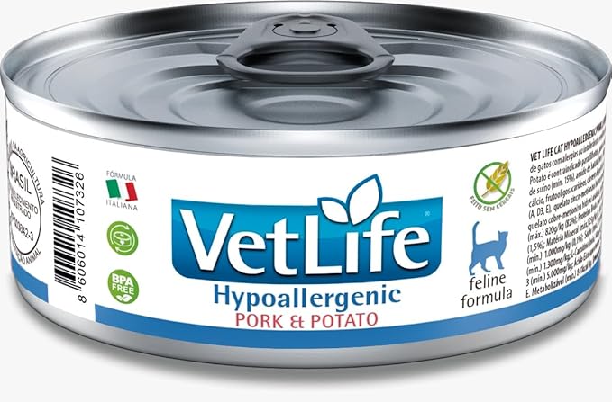 Ração Umida Vet Life Hypoallergenic Pork ...