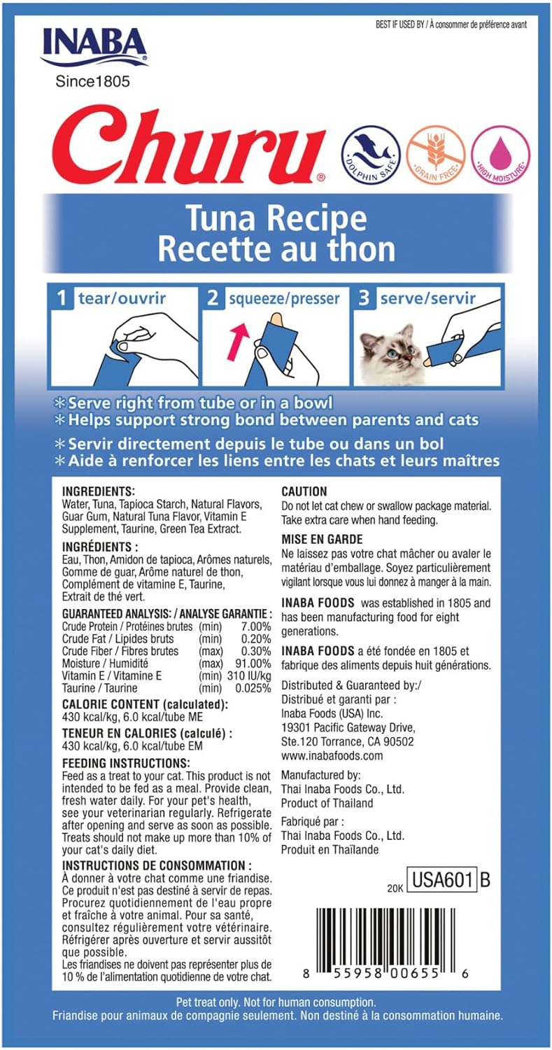 PETISCO P/ GATOS CHURU ATUM - PCT C/4 SACHÊS