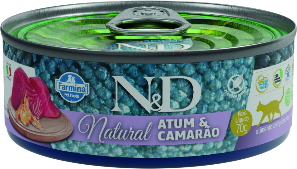 Ração Umida N&D Natural para Gatos de Tod...