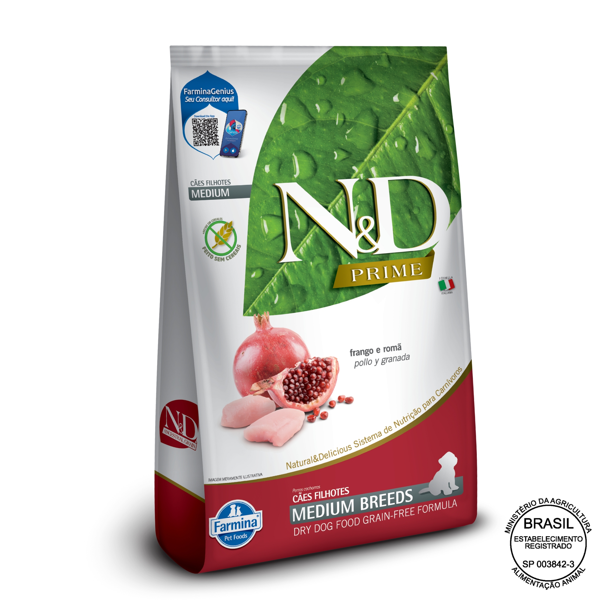 N&D Prime para Cães Filhotes de Raças Méd...