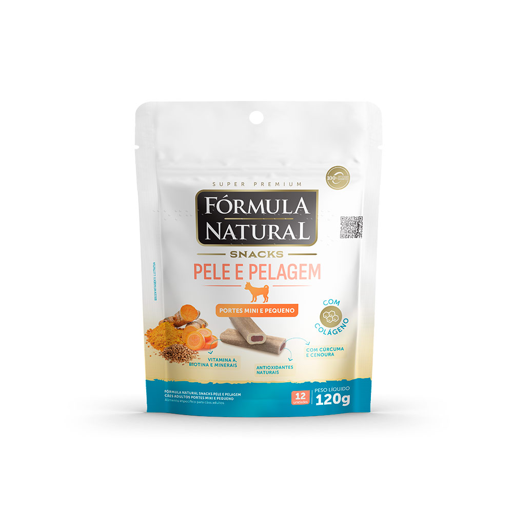 Snack Fórmula Natural Pele e Pelagem Peq ...