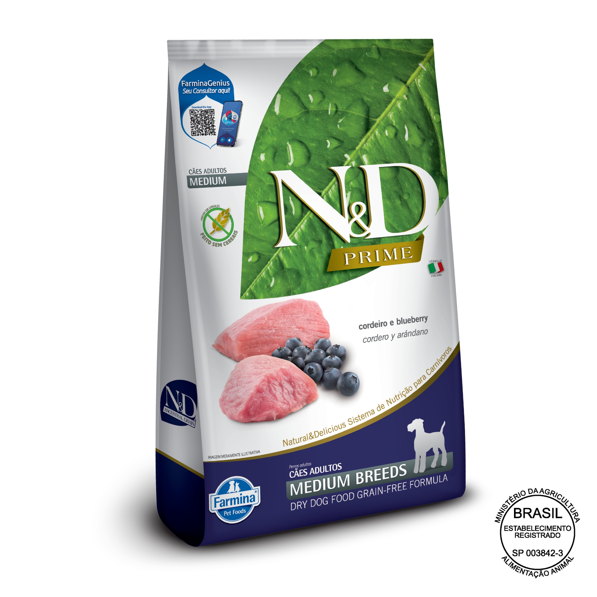 N&D Prime para Cães Adultos de Raças Méd ...