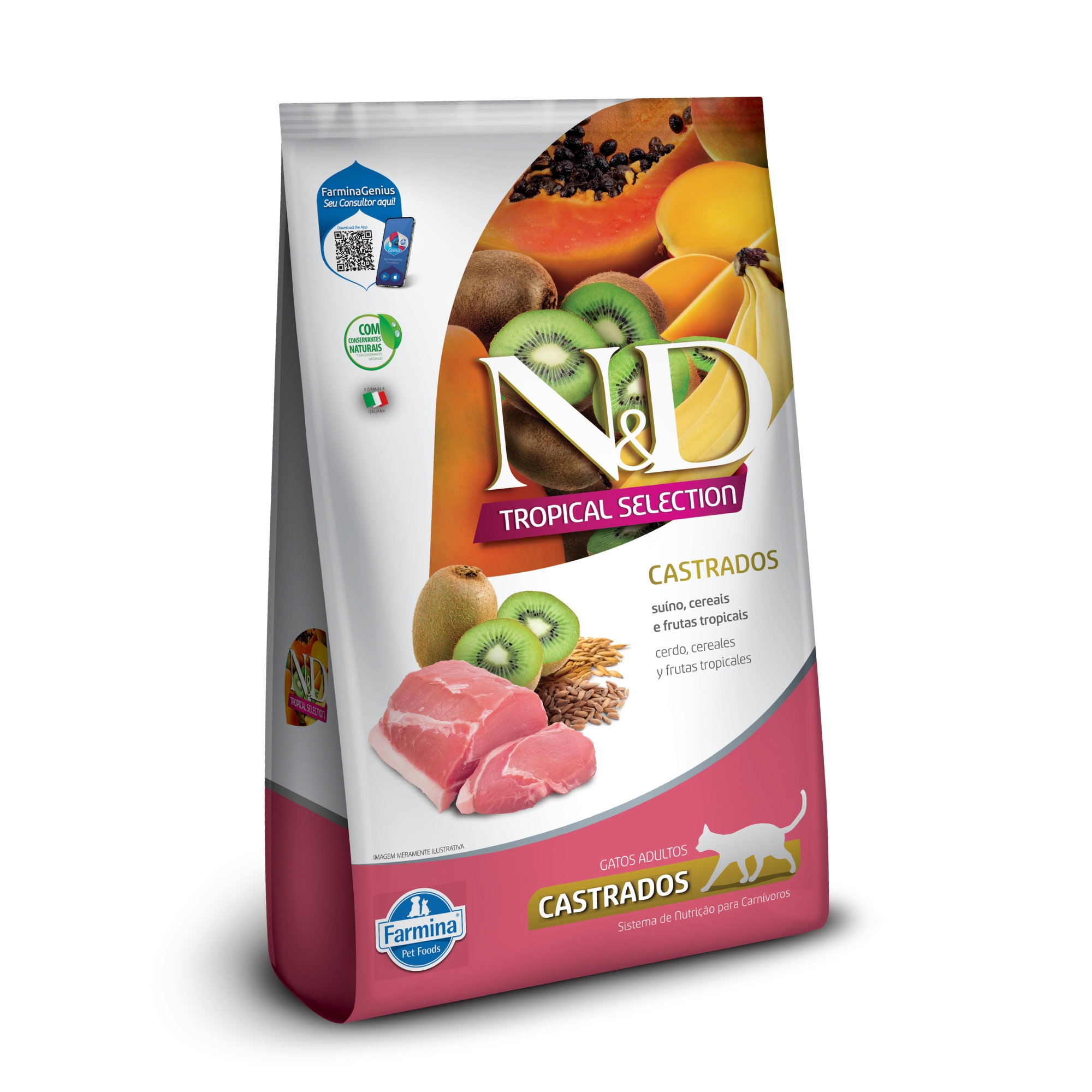 N&D Tropical para Gatos Adultos Castrados...