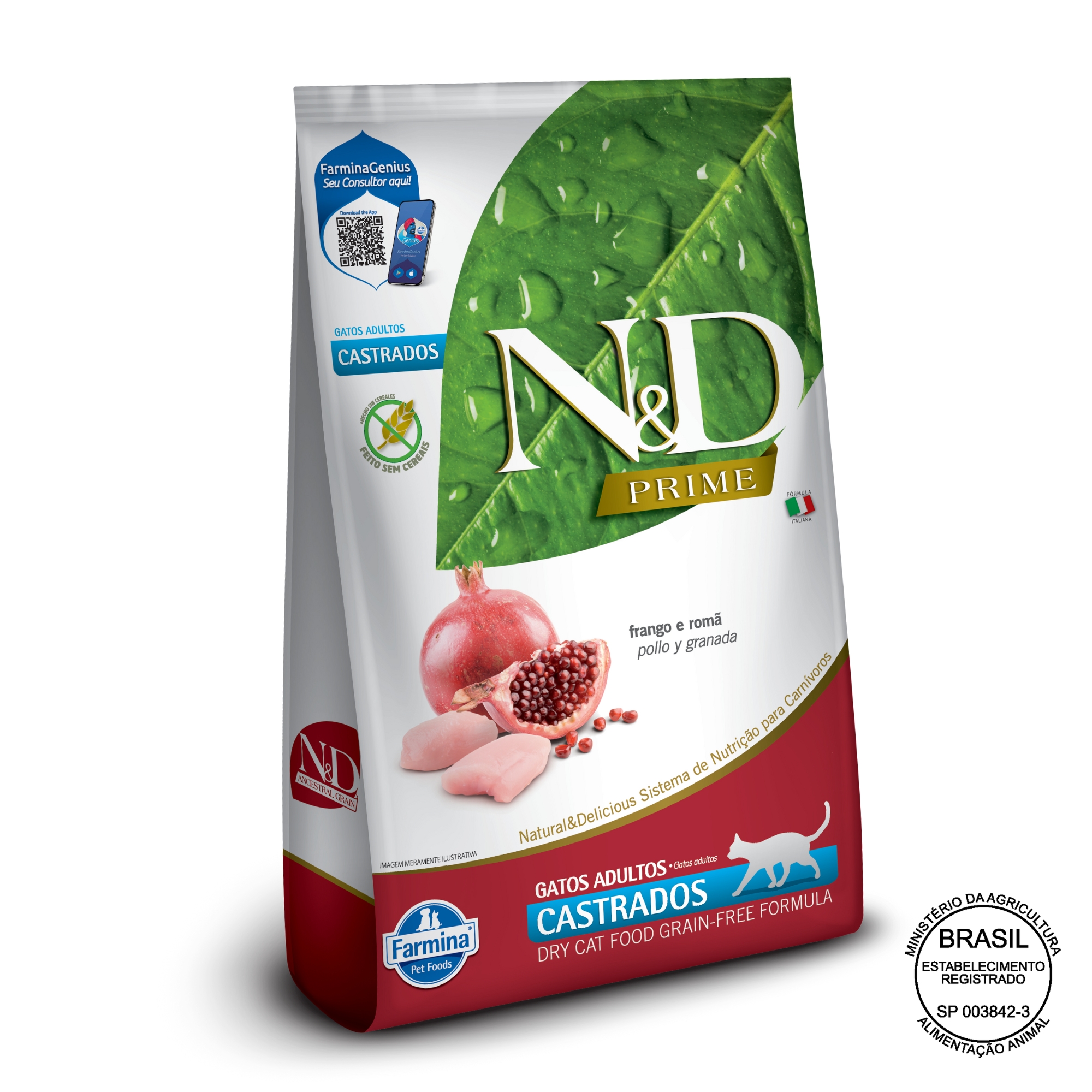 N&D Prime para Gatos Adultos Castrados d ...